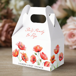 Sie ist bereit zum Pop Poppy Blume Spring Baby Dus Geschenkschachtel