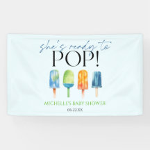 Sie ist bereit zum Pop! Popsicle Baby Dusche