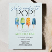 Sie ist bereit zum Pop! Popsicle Baby Dusche