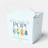 Sie ist bereit zum Pop! Popsicle Baby Dusche Geschenkschachtel (Rückseite)
