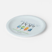 Sie ist bereit zum Pop! Popsicle Baby Dusche Pappteller (Schrägansicht)