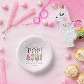Sie ist bereit zum Pop! Popsicle Baby Dusche Pappteller (Party)