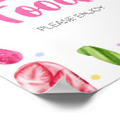 Sie ist bereit zum Pop von Babydusche. Poster (Ecke)