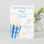 Sie ist bereit zum Pop von Mais Einladung (Stehend Vorderseite)