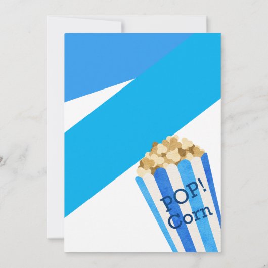 Sie ist bereit zum Pop von Mais Einladung (Rückseite)