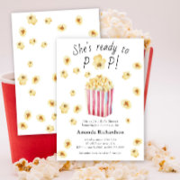 Sie ist bereit zum Pop Watercolor Popcorn Babydusc