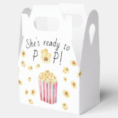 Sie ist bereit zum Pop Watercolor Popcorn Babydusc Geschenkschachtel (Geöffnet)