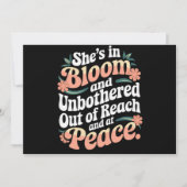 Sie ist blühend und stört sich nicht und einladung (Vorderseite)