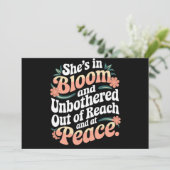 Sie ist blühend und stört sich nicht und einladung (Stehend Vorderseite)