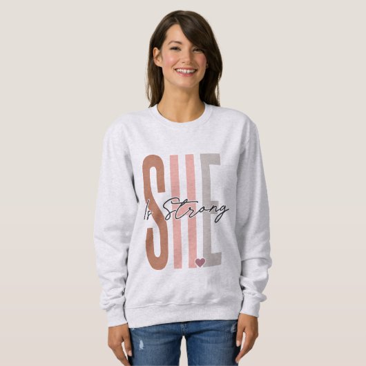 Sie ist Christlich stark von Boho Sweatshirt (Vorne ganz)