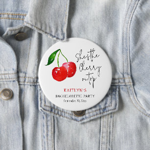 Sie ist das Cherry on Top-Junggesellinnenabschied- Button