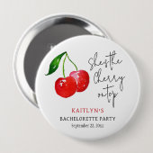 Sie ist das Cherry on Top-Junggesellinnenabschied- Button (Vorne & Hinten)