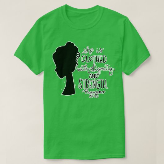 Sie ist das Sprichwort 3125 Bibelverse 1 T-Shirt (Design vorne)