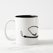 SIE ist DER CHEF! Zweifarbige Tasse (Links)