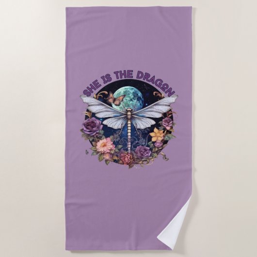 Sie ist der Drache Strandtuch (Vorderseite)