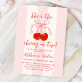 Sie ist die Cherry am oberen Brautparty Einladung