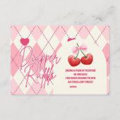 Sie ist die Cherry am oberen Diapper Raffle Begleitkarte (Vorderseite)