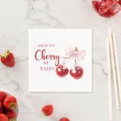 Sie ist die Cherry an den Top Napkins Serviette (Beispiel)