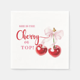 Sie ist die Cherry an den Top Napkins Serviette