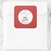Sie ist die Cherry auf dem Top Baby Shower Sticker (Tasche)
