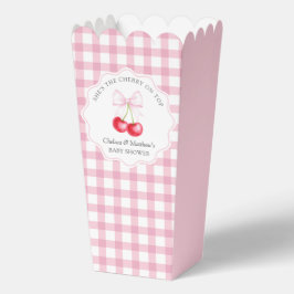 Sie ist die Cherry auf der rosa Bow Babydusche Geschenkschachtel