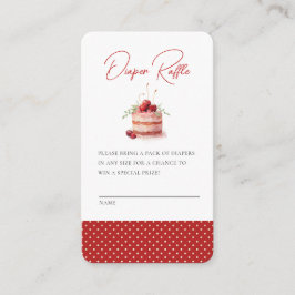 Sie ist die Cherry auf der Top Baby Shower Enclosu Begleitkarte