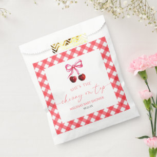 Sie ist die Cherry auf der Top Bow Cherry Baby Dus Geschenktütchen
