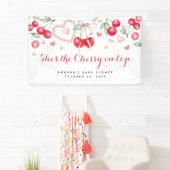 Sie ist die Cherry auf Top Baby Shower Banner (Insitu)