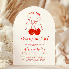 Sie ist die Cherry auf Top Bridal Dusche Einladung
