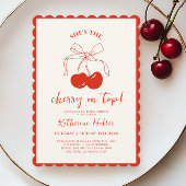 Sie ist die Cherry auf Top Bridal Dusche Einladung
