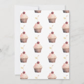 Sie ist die Cherry in Top Modern Bridal Einladung (Rückseite)