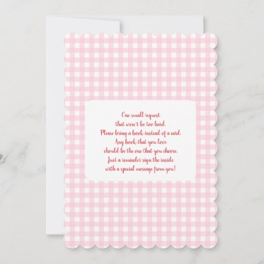 Sie ist die Cherry on Top Baby Shower Girl Einladung (Rückseite)