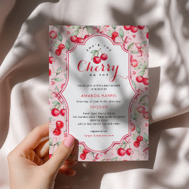 Sie ist die Cherry on Top Baby Shower Invite Einladung