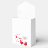 Sie ist die Cherry Top Tent Gevor Box mit Ribbon Geschenkschachtel (Geöffnet)
