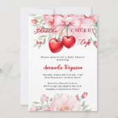 Sie ist die Kirsche auf den oberen Bogen Blumen Ba Einladung (Vorderseite)