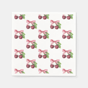 Sie ist die Kirsche auf der Babydusche Serviette