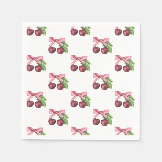 Sie ist die Kirsche auf der Babydusche Serviette (Vorderseite)