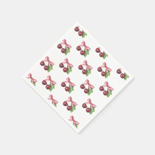 Sie ist die Kirsche auf der Babydusche Serviette (Ecke)