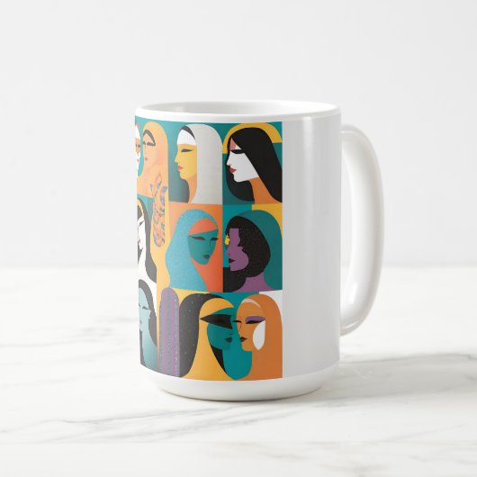 Sie ist die Revolution Kaffeetasse (VorderseiteRechts)