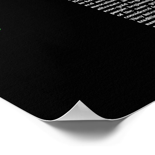 Sie ist ein Baum des Lebens - wieder-Visioniertes Poster (Ecke)