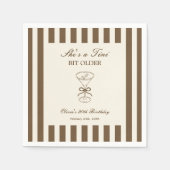 Sie ist ein bisschen älter Coffee Martini Geburtst Serviette (Vorderseite)