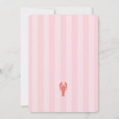 Sie ist ein Catch Hummer Pink & Orange Brautparty Einladung (Rückseite)