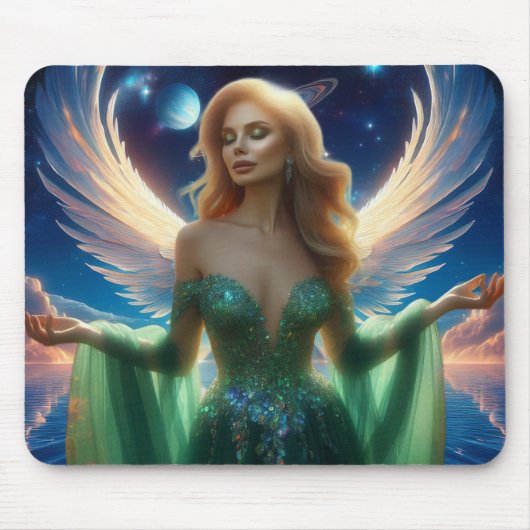 Sie ist ein Engel-Mauspad Mousepad (Vorne)
