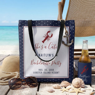 Sie ist ein Fang Coastal Bachelorette Party Wochen Tasche