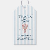 Sie ist ein Fang: Hummer-Brautabschiedsparty Geschenkanhänger (Vorderseite)