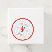 Sie ist ein Fang Hummer Rot und Blau Brautparty Geschenkanhänger (Beispiel)