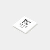 Sie ist ein Fang Junggesellinnenabschied Name Datu Post-it Klebezettel (angewinkelt)