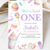 Sie ist ein Geburtstag süß Einladung