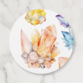 Sie ist ein Gem Birthday Crystals Girl's Aquarell Geschenkanhänger (Rückseite)