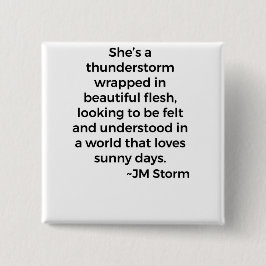 Sie ist ein Gewitter Button